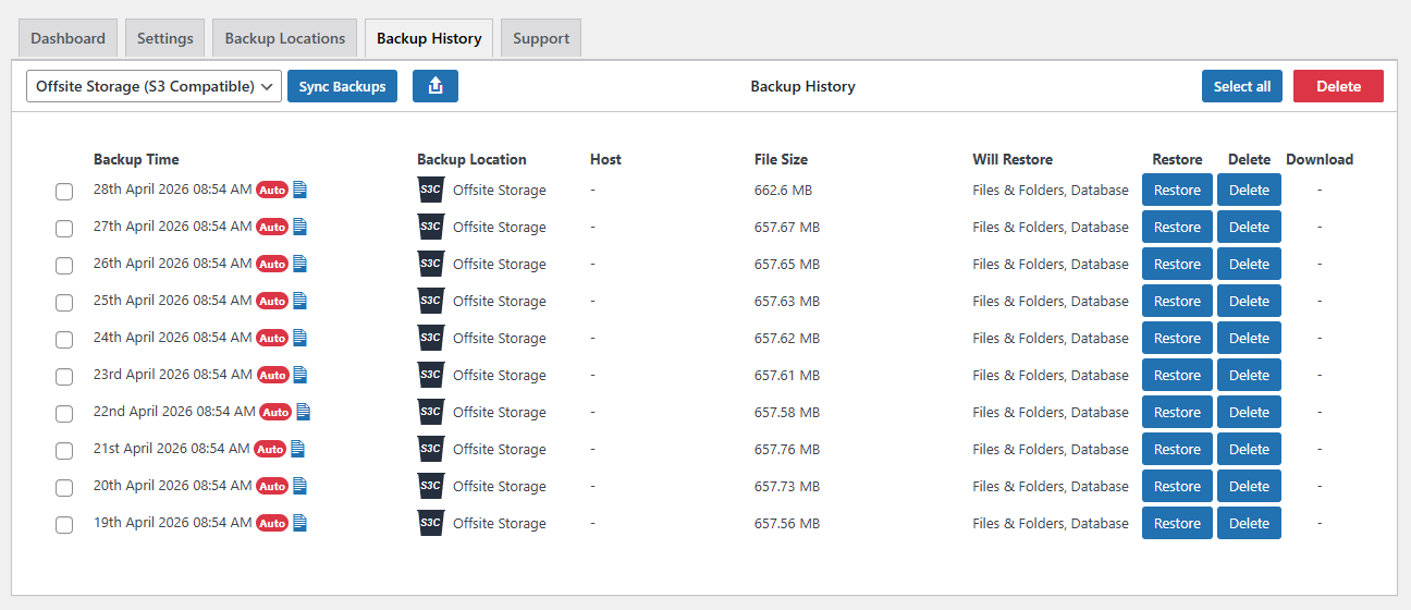 1-Click Restore