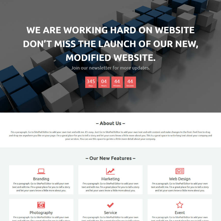 Website Builder Landing Page